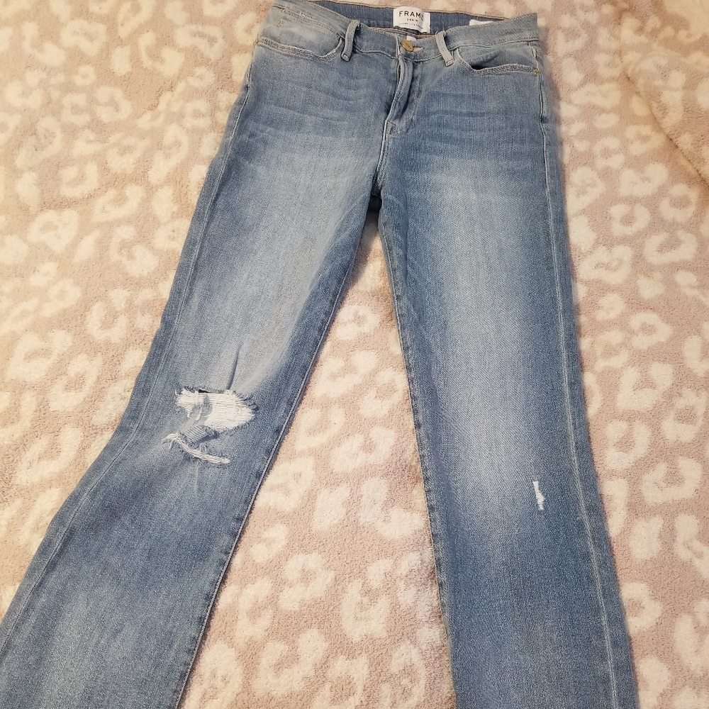 Light anklet jeans